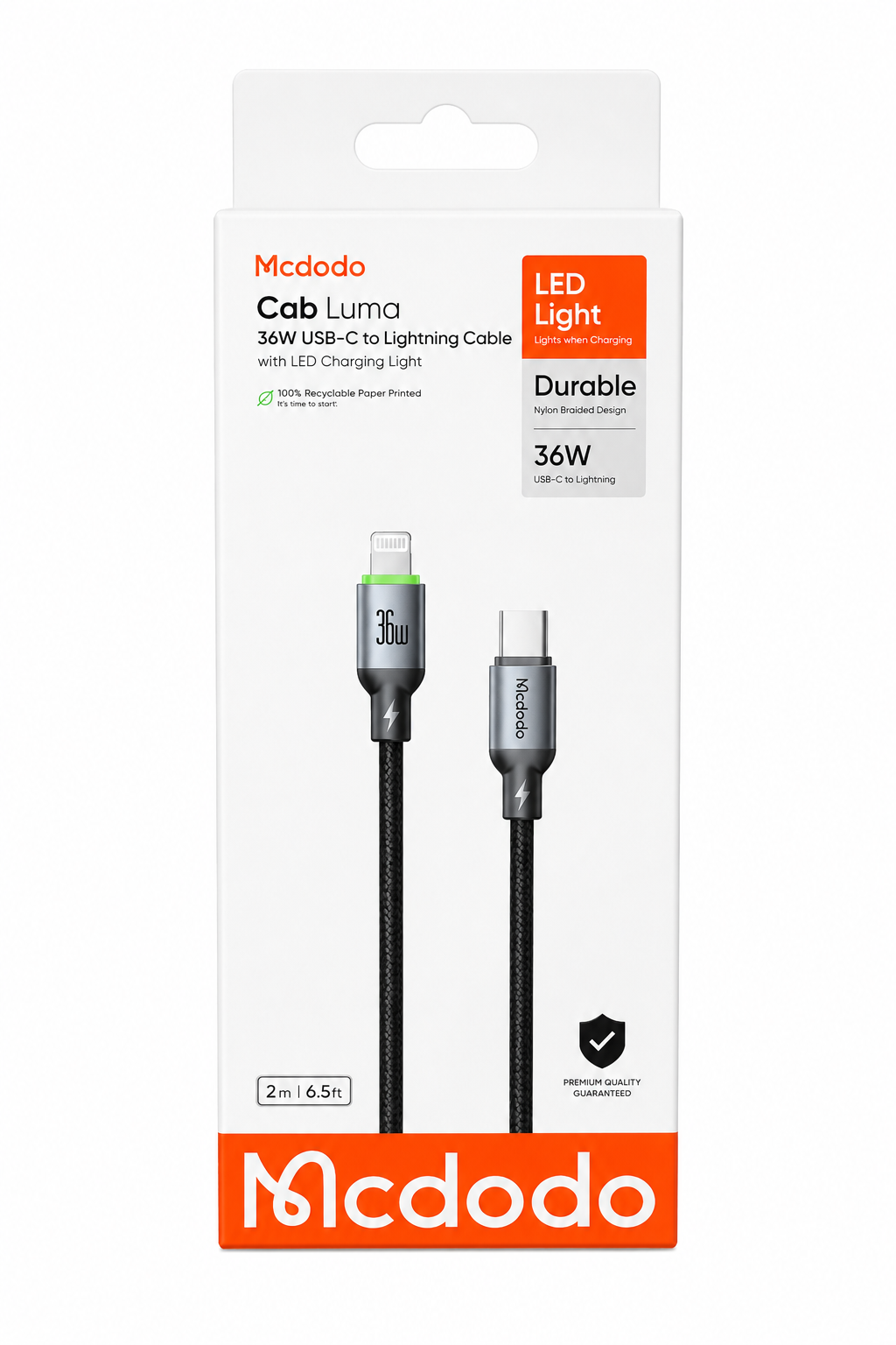 MCDODO PD CABLE CAB LUMA CL  36W CA 6690